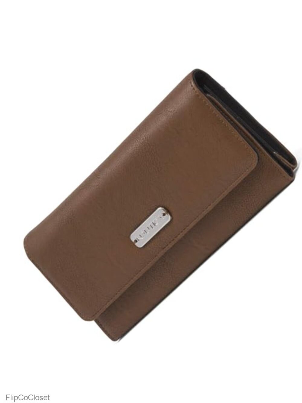 Slim RFID Blocking Bifold Wallet Vegan Leather with Zipper Coin Pocket